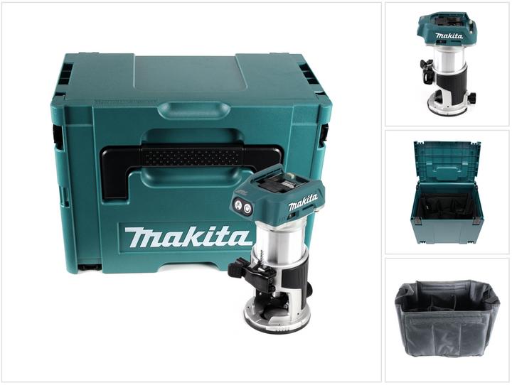 Produktbild Makita DRT 50 ZJ Akku Multifunktionsfräse 18 V Brushless + Einsatz + Makpac