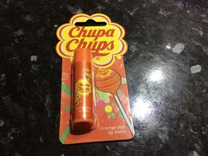 Chupa Chups Brandneuer versiegelter Lippenbalsam - Geschmacksrichtung Orange Pop