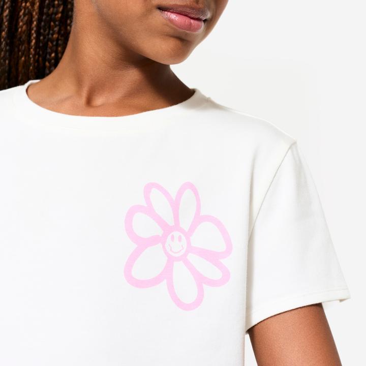 Actual product image Decathlon T-Shirt Kinder Baumwolle - Print weiss