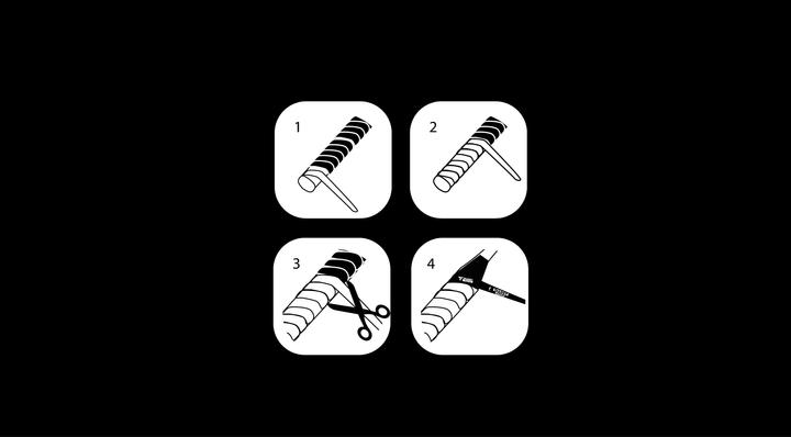 Immagine prodotto Talbot Torro Nastro di presa di base AIRPRO GRIP, nero autoadesivo, spessore: 2,0 mm, lunghezza: 1,15 m /