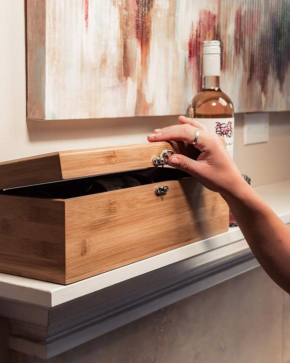 Produktbild Case elegance Wein-Geschenkbox mit Sommelier Set (Weinverschluss)