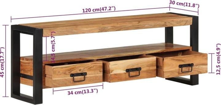Image du produit VidaXL Ellie (120 x 30 x 45 cm)