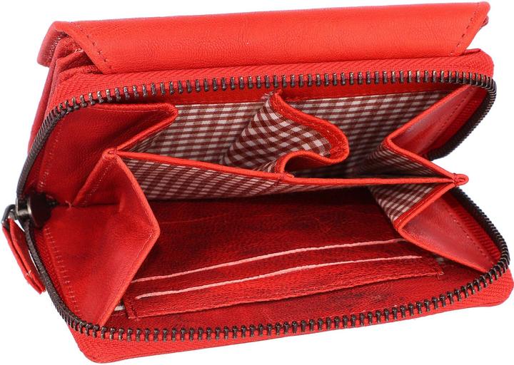 Immagine prodotto Mika Portafoglio da donna in pelle, colore: rosso