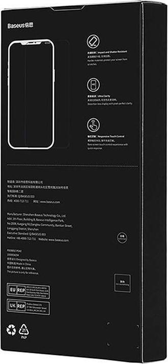 Image du produit Baseus Verre trempé Crystal Privacy Protection 0.3mm pour iPhone X/XS (1 pièce(s), Apple iPhone X)
