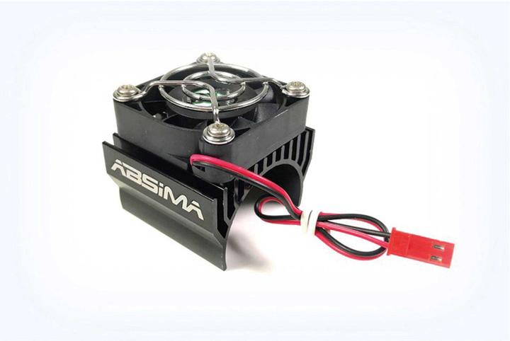 Absima Metal Top Heatsink with fan for 1:8 up to ø40mm, black