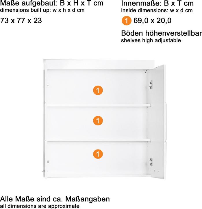Image du produit Trendteam Amanda (73 x 23 x 77 cm)