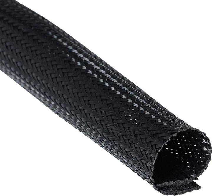 Actual product image Helos Flexible cable duct with Velcro fastener, black, Ø51mm (Cable conduit, 200 cm)