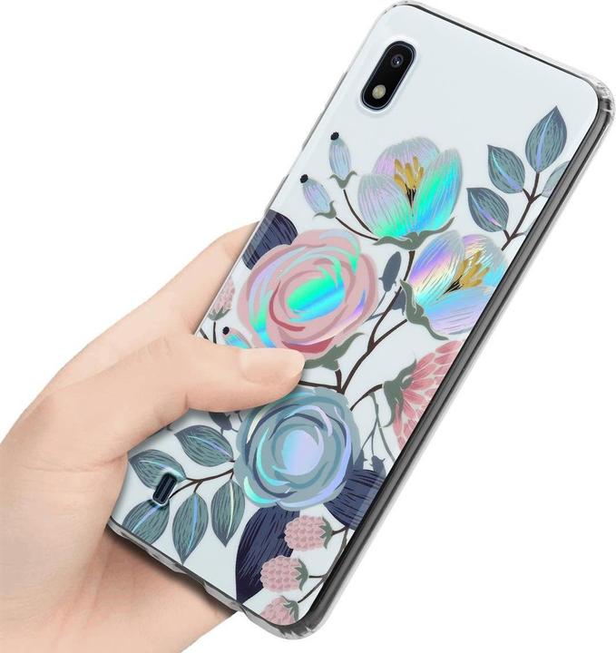 Produktbild Cadorabo IMD TPU Bunte Blumen & Blätter Cover (Samsung Galaxy A10, HTC One M10)