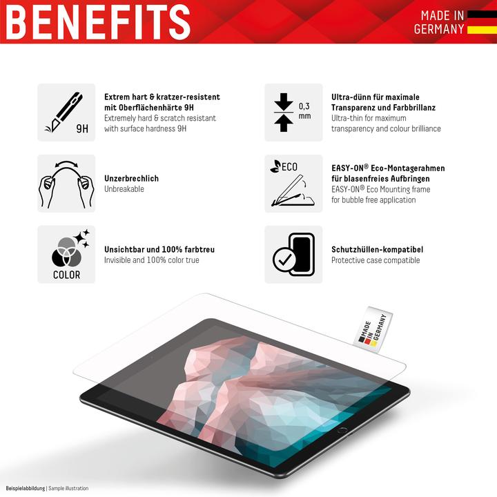 Image du produit Displex Tablet Glass, Tablet Schutzglas (1 pièce(s), Xiaomi Redmi Pad)