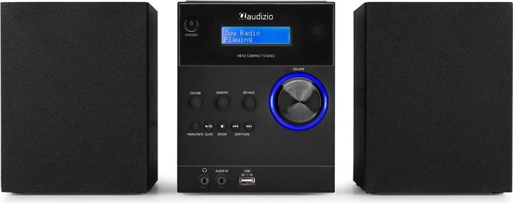 Image du produit Audizio Micro-chaîne Hi-Fi Metz (Bluetooth, Lecteur de CD, 2x 15 W)