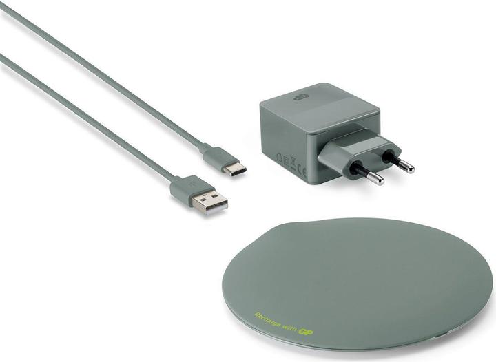 Actual product image GP Batteries Induction charger qi 165GREY (15 W)