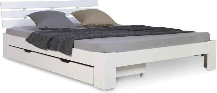 Produktbild Homestyle4u Holzbett mit Bettkasten & Lattenrost (140 x 200 cm)