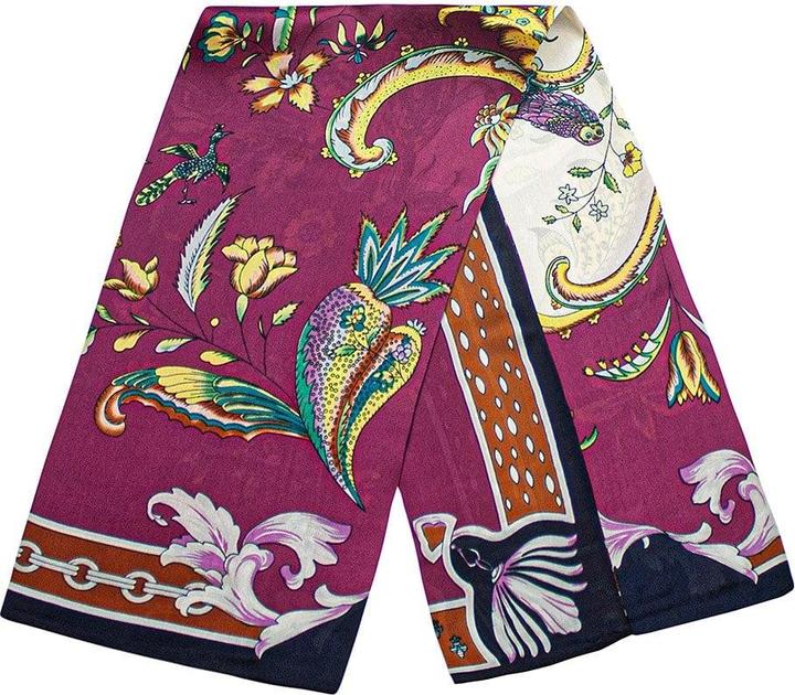 Actual product image JTI Scarf with floral motif - red, no. 12