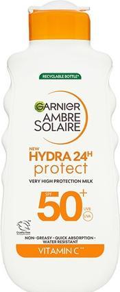 Garnier Sunscreen Milk Spf 50 Ambre Solaire Hydra 24h Protect Very High Protection Milk - 175 Ml (Sonnenmilch, SPF 50, 175 ml)