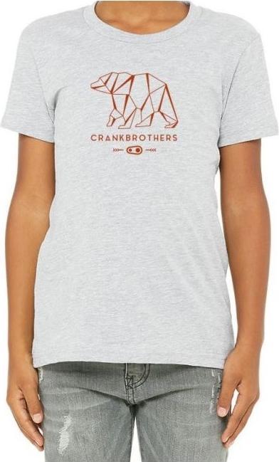 Crankbrothers Geo Bear T-Shirt Youth, grey, XL (XL)