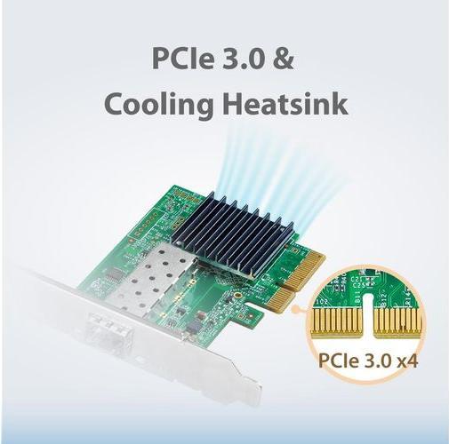 Produktbild edimax 10GbE Gigabit Ethernet SFP+ PCI Express Server Adapter (PCI Express 3.0 x4)
