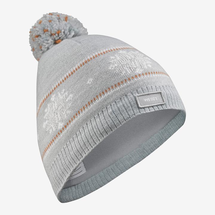 Immagine prodotto Wedze Cappello da sci per bambini fiocchi di neve - grigio jacquard
