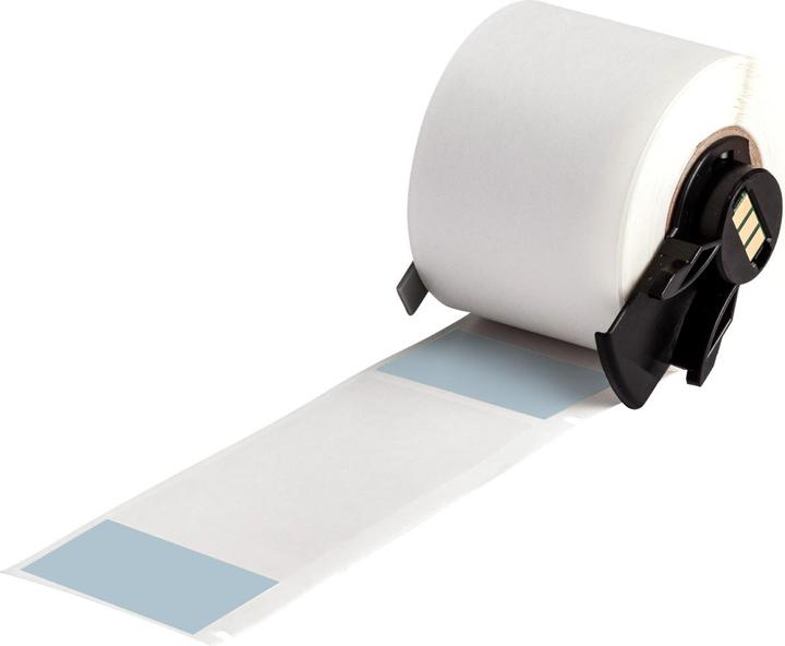 Image du produit Brady M6-33-427-BL, Vinyle, auto-laminant, bleu/transparent, mat, 38.10 x 25.40(101.60) mm, par pièce