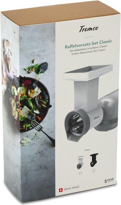 Actual product image Tromco Raffelvorsatz-Set Classic mit Trommel 1/2/3 (KitchenAid/Electrolux/AEG)