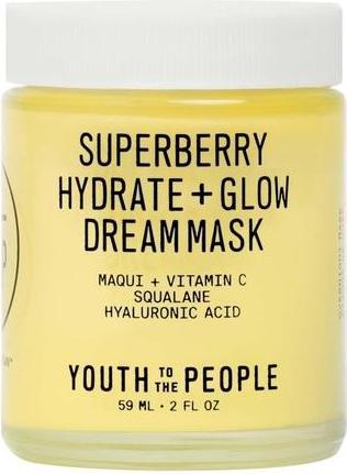 Actual product image Youth To The People Superberry Hydrate + Glow Dream Mask Hydrating Vegan Face Mask with Hyaluronic A