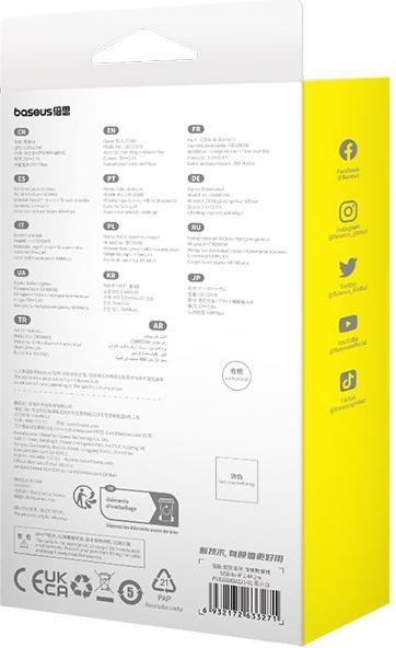 Image du produit Baseus Câble de recharge rapide USB vers IP, 2.4A 2M (Blanc) (2 m, USB 3.0)