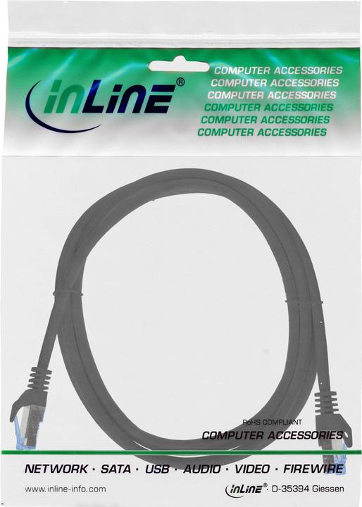 Actual product image InLine Network cable (S/FTP, CAT6a, 1 m)
