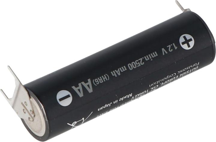 Produktbild AccuCell Akku Eneloop Pro AA Mignon mit Print Kontakt + 1er, - 2er Print (1 Stk., 2500 mAh, Akku)