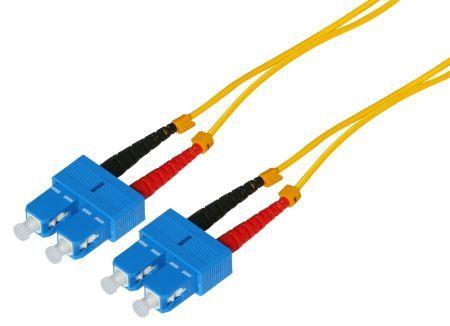 Produktbild Tecline LWL Patchkabel HD, 9/125 µm, Singlemode, OS2-Faser, SC Duplex Stecker/Stecker, gelb, 5,0 m (S/UTP, CAT6, 5 m)