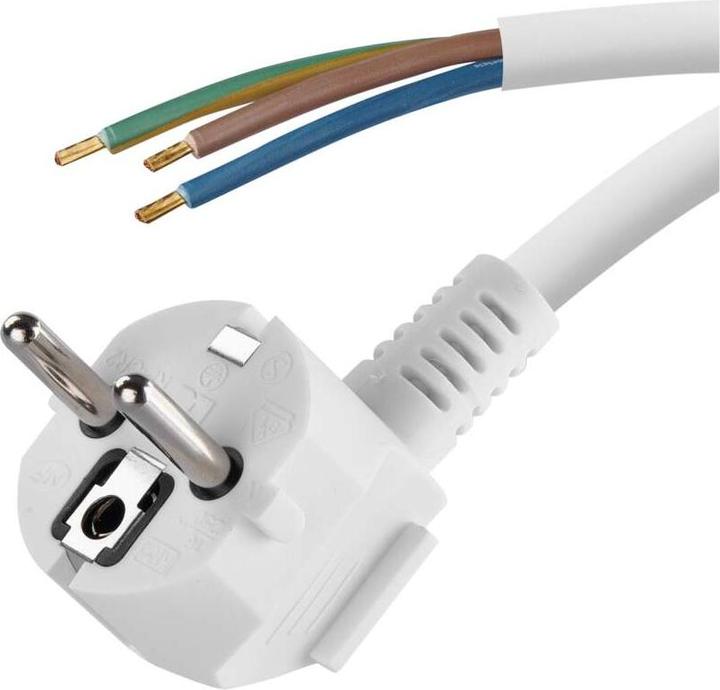 Image du produit Emos Câble d'alimentation PVC 3x 1,5mm2, 2m, blanc (2 m)