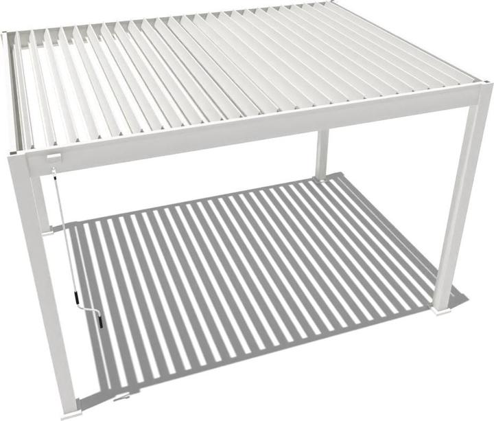 Produktbild Weide Classic | Aluminium Pavillon | 3 x 4 M | Lamellendach weiss | Pergola freistehend (300 cm, 400 cm)