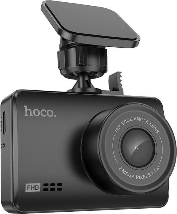 Hoco Headphone with microphone car camera with screen 2,45" 1080P/30fps DV2 black (Built-in display, Built-in microphone, Full HD)