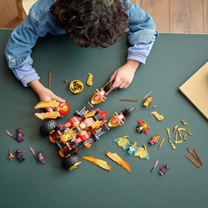 Actual product image LEGO Kai's gold dragon raider (71773, LEGO Ninjago)