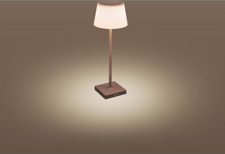 Actual product image Century LED table lamp MARGO corten 4W 3000K Dimm. IP54 (200 lm)