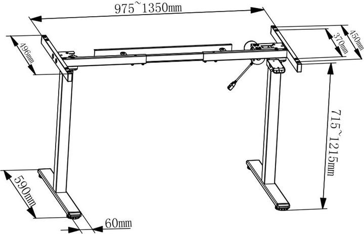 Actual product image Digitus Table frame