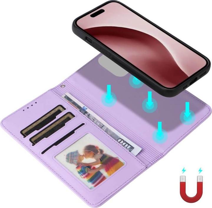 Immagine prodotto Cover-Discount iPhone 16 Pro - Custodia a portafoglio divisibile 2 in 1 per telefoni cellulari (Apple iPhone 16 Pro)