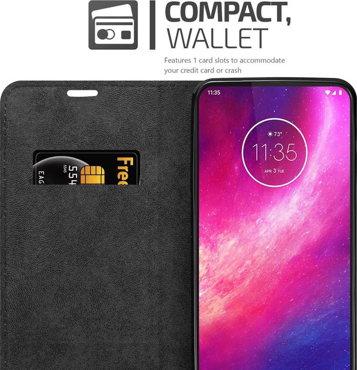 Produktbild Cadorabo Book Invisible Magnet Cover (Motorola One Hyper)