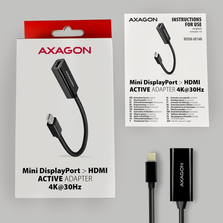 Produktbild Axagon RVDM-HI14N (Mini DP, 1.20 cm)