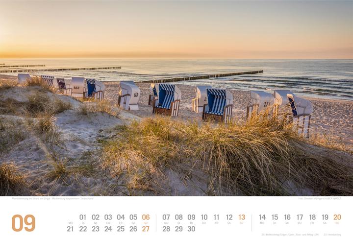 Produktbild Ostsee - von Flensburg bis nach Usedom - ReiseLust Kalender 2026 (45 x 33 cm, Harter Einband, Deutsch)