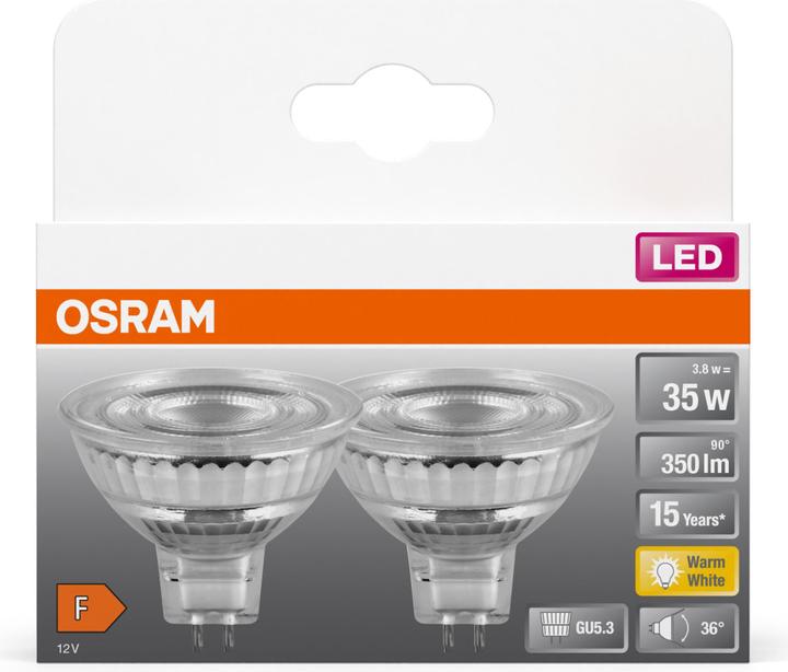 Produktbild Osram Led Star Mr16 (GU5.3, 3.80 W, 345 lm, 2 x, F)