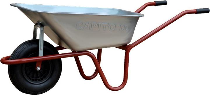 Actual product image Capito Garden100 LURO-PP deep wheelbarrow, unassembled