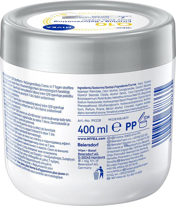 Image du produit NIVEA Q10 Straffend + Verjüngend Body Creme (Crème pour le corps, 400 ml)