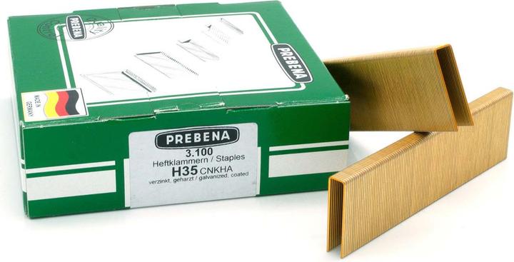Produktbild Prebena Heftklammern verzinkt geharzt 35 mm