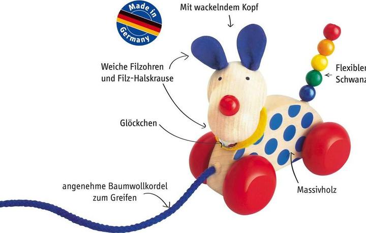 Produktbild Selecta Spielzeug Nachzieh-Hund Nico