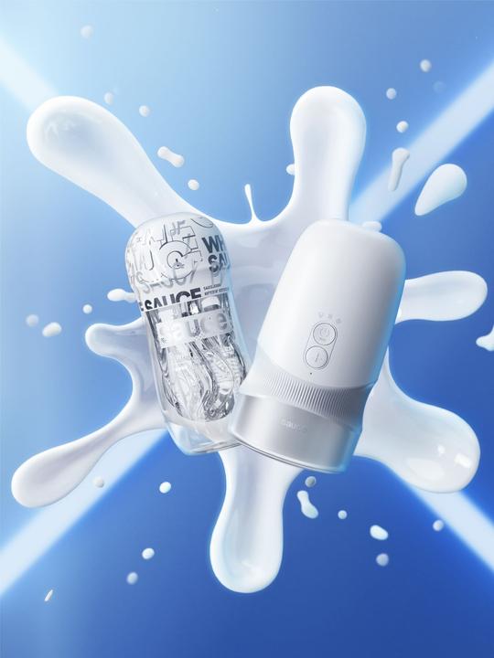 Image du produit Sauce Extra Masturbateur Automatique - Blanc