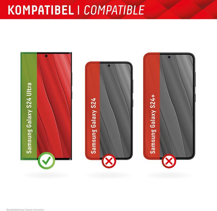 Actual product image Displex Real Glass, Privacy Full Cover Panzerglas (1 Piece, Samsung Galaxy S24 Ultra)