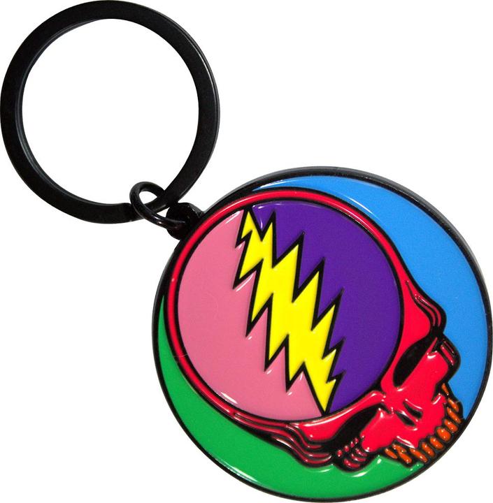 Actual product image Grateful Dead Steal Your Face Keyring