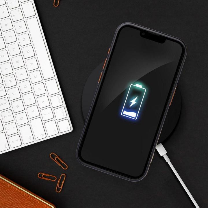 Actual product image OEM Back panel cover COLOR EDGE MAG COVER case compatible with MagSafe for IPHONE 13 Pro black gold (Apple iPhone 13 Pro)