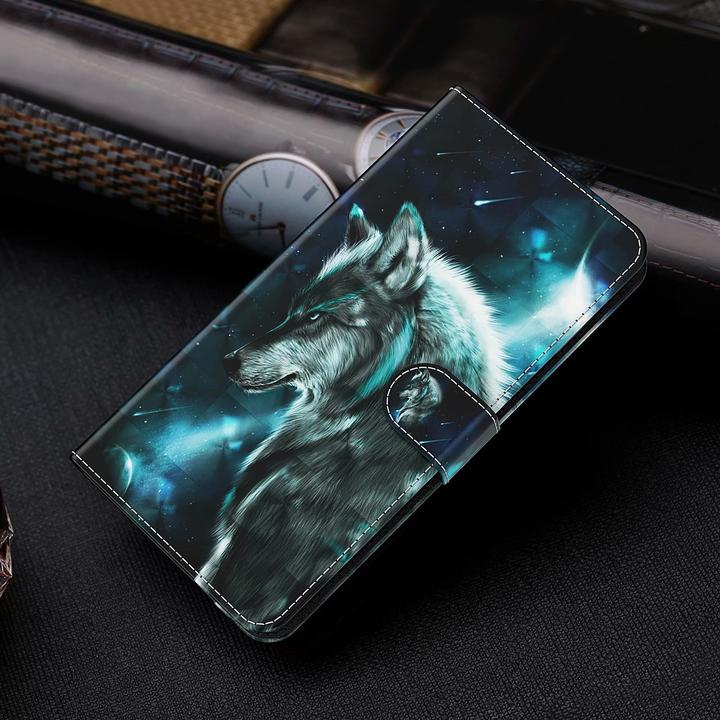 Produktbild PhoneLook Hülle 3D Flip Wolf Universe (Apple iPhone 14 Pro)