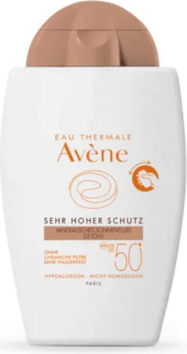 Actual product image Avène Solar fluid mineral tinted SPF50+ (Suntan cream, SPF 50+, 40 ml, 71 g)