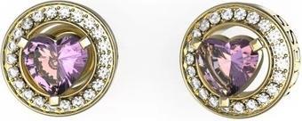 Guess - M'ama Non M'ama Romantic Rose Gold Plated Earrings JUBE04669JWYGLAT/U